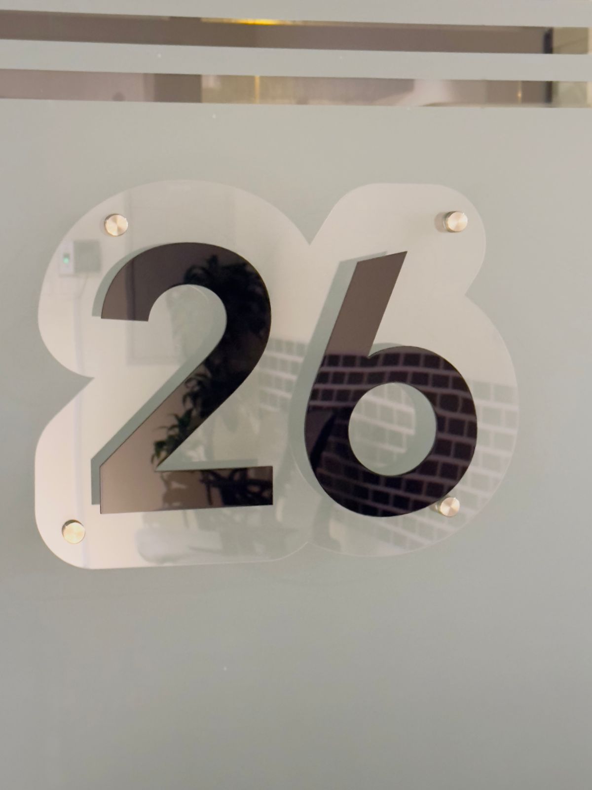 Elegant 3D Double Layer Acrylic Villa Number - Villa Sign - Customizable, Durable