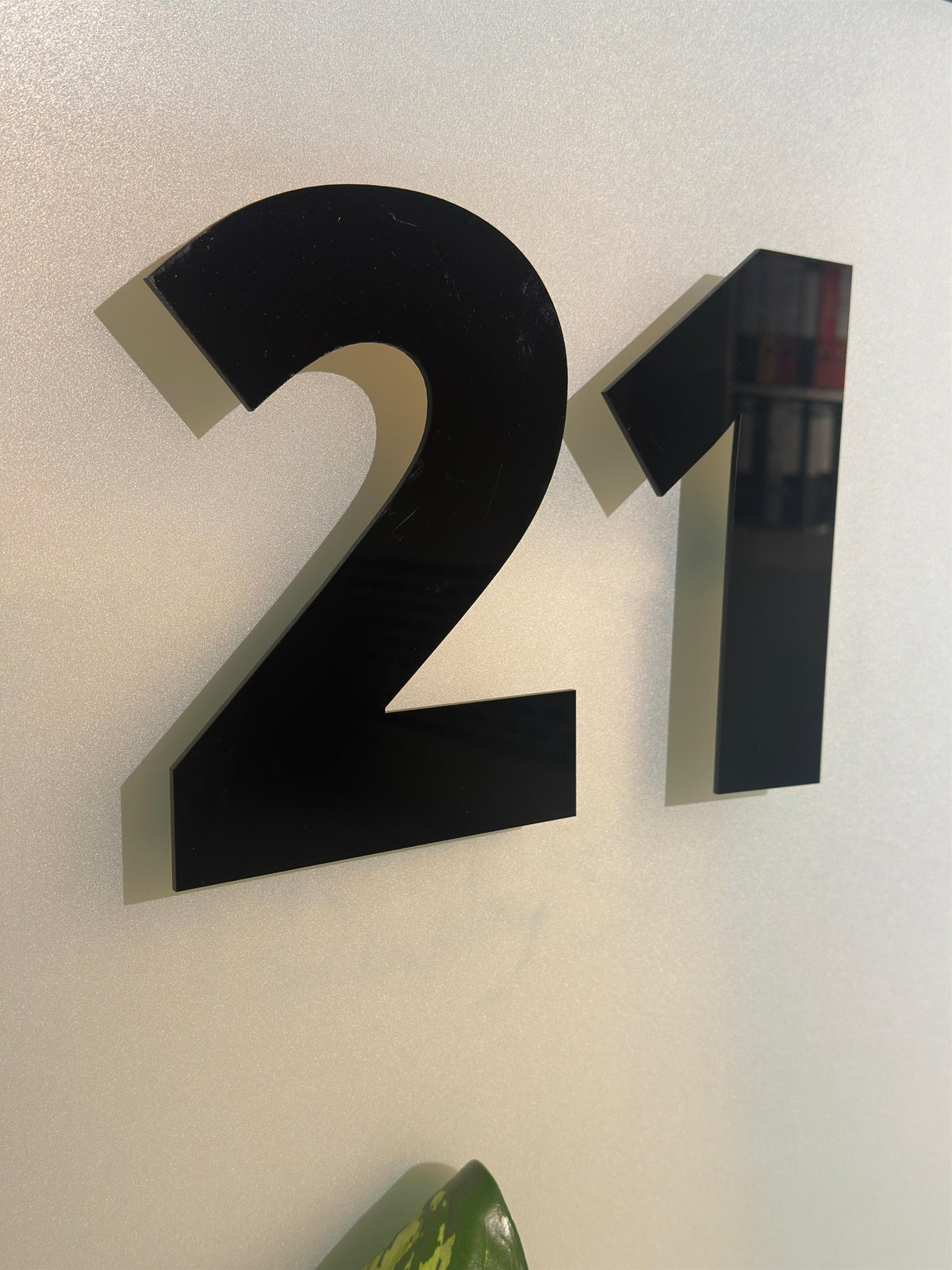 Villa Number Sign Elegant 3D Acrylic House Number - Villa Sign - Customizable, Durable ...