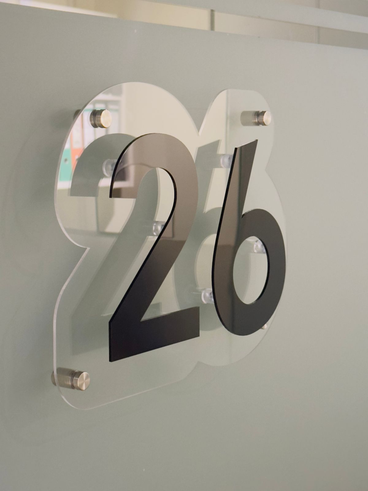 Villa Number Sign Elegant 3D Double Layer Acrylic Villa Number - Villa Sign - Customizab ...