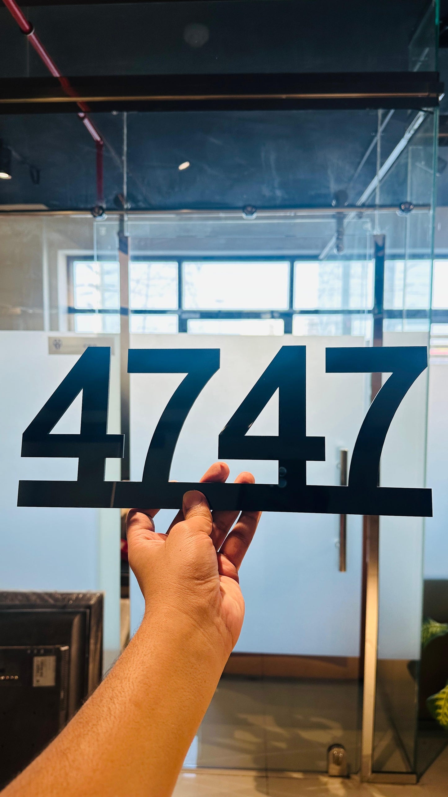 Custom Acrylic Letter Signs with Base - Villa & Office Signage Solution