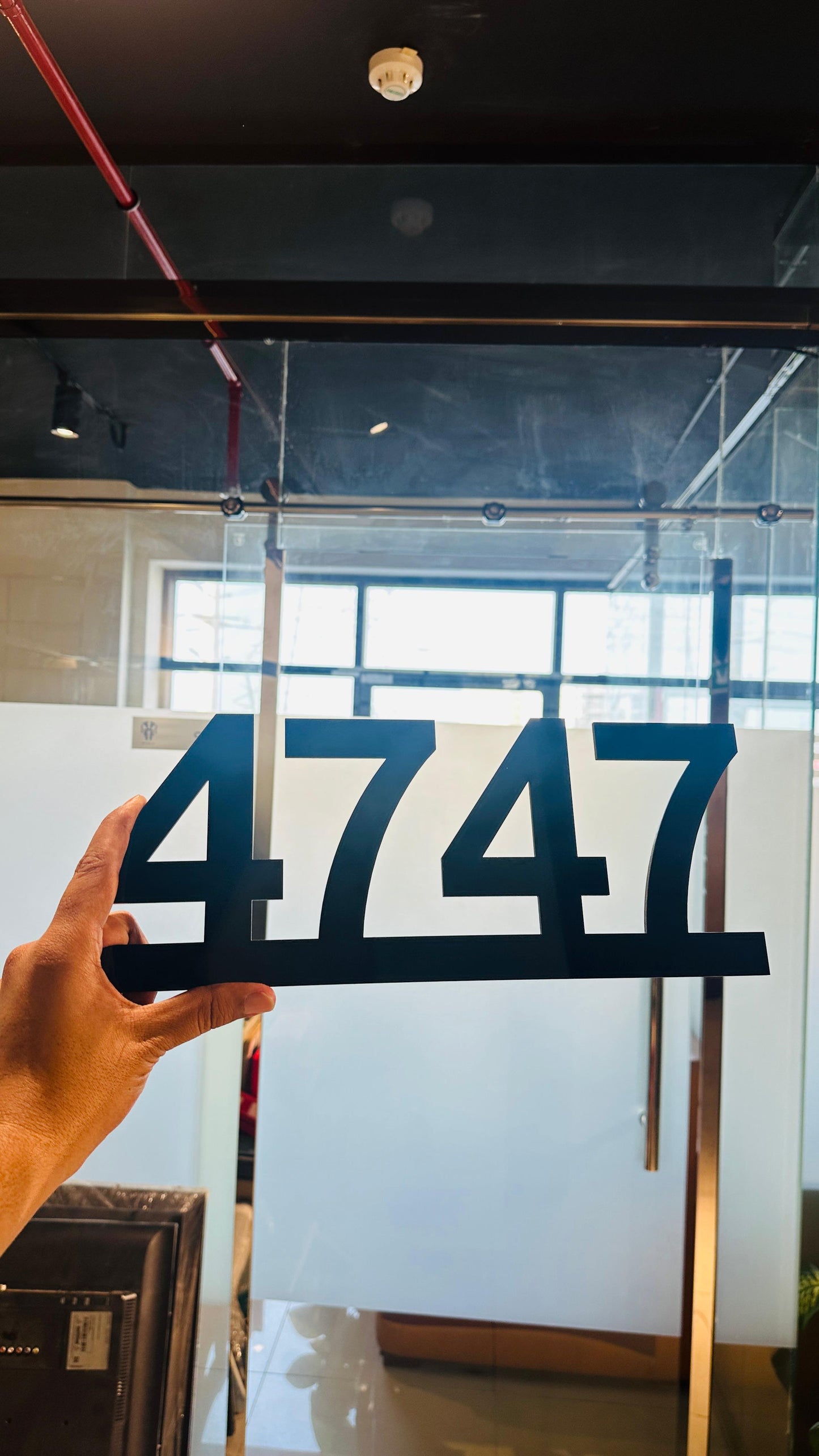 Custom Acrylic Letter Signs with Base - Villa & Office Signage Solution