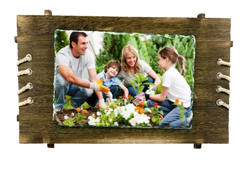 PHOTO PRINTING STONE SUBLIMATION WITH WOOD STONE SIZE 17CM X 25CM PRINT PHOTO ON ROCK PRINT ON STONE