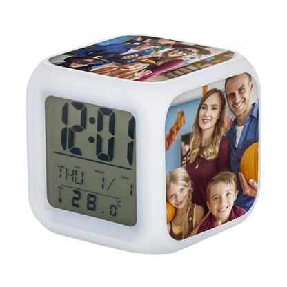 Digital Sublimation Clock With 3 Sides Printing